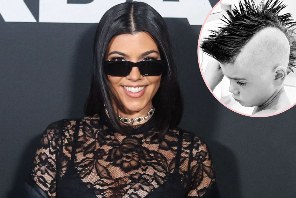 Kourtney Kardashian Reveals She Kept Son Reigns Hair From First Cut ‘i Smell It Often Perez 3822