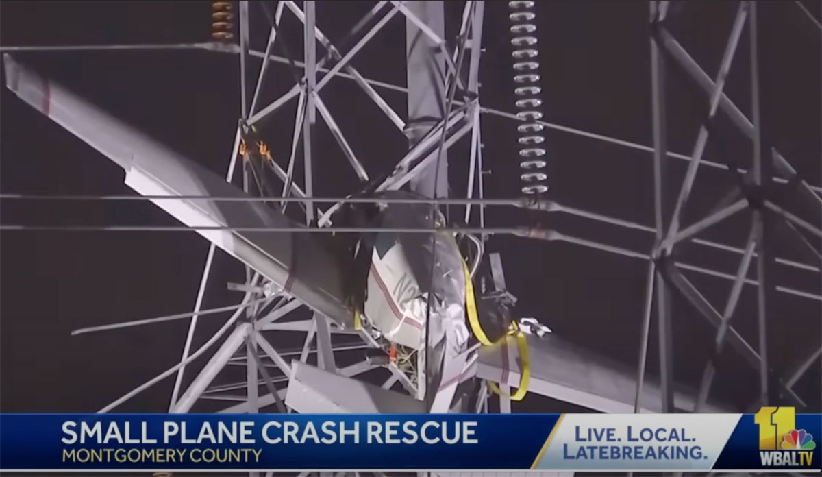 Scary Plane Crash Leaves Victims Stranded In An Electrical Tower For