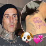 Travis Barker's Sweet Tattoo Tribute To Late Dog Blue