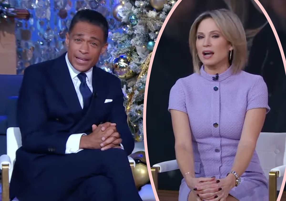 #GMA Awkwardness! Amy Robach & T.J. Holmes Sarcastically Laugh About ‘Great Week’ Amid Affair Reveal!