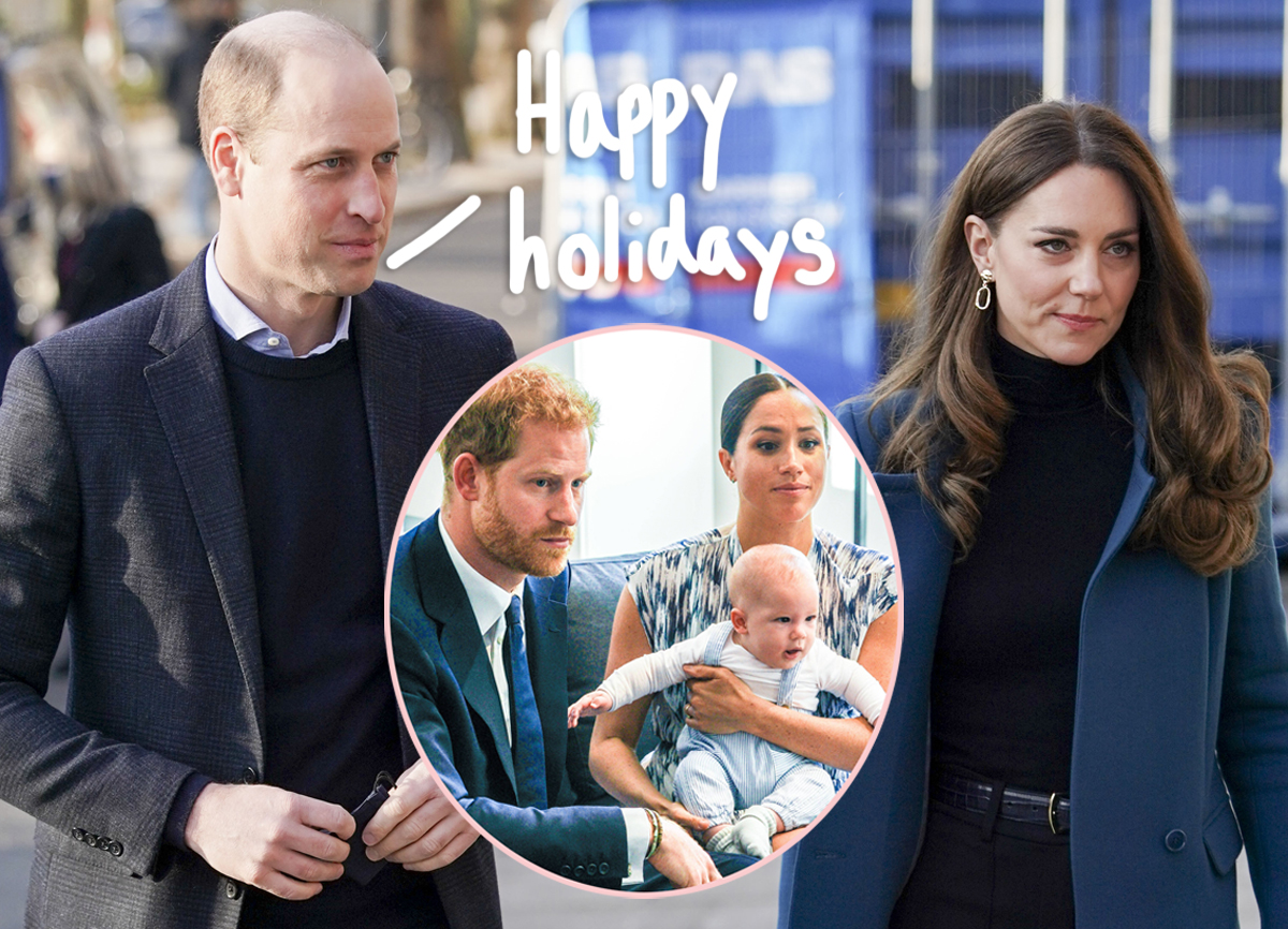#Prince William & Princess Catherine’s Christmas Card Is Here — As It’s Revealed He & Prince Harry WILL Exchange Gifts For Their Kids!