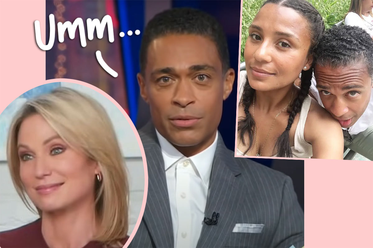 T.J. Holmes Joked About Giving Wife ‘Plenty Of Reasons’ To Leave In Resurfaced Anniversary Post Following Amy Robach Romance Reveal! – Perez Hilton