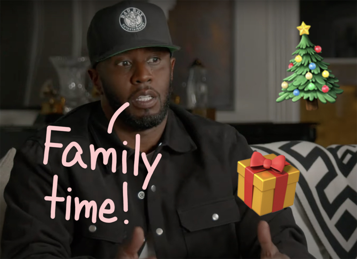 #Diddy Gives First Look At Newborn Daughter Love Sean Combs In Family Christmas Photo! Awww!