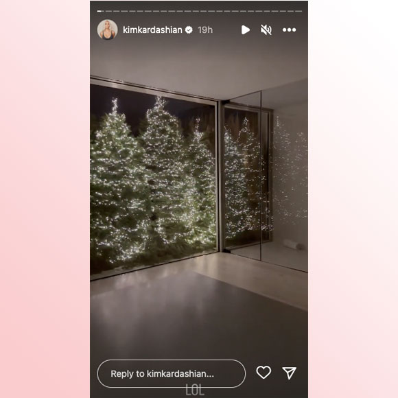 kim kardashian christmas decorations 2022