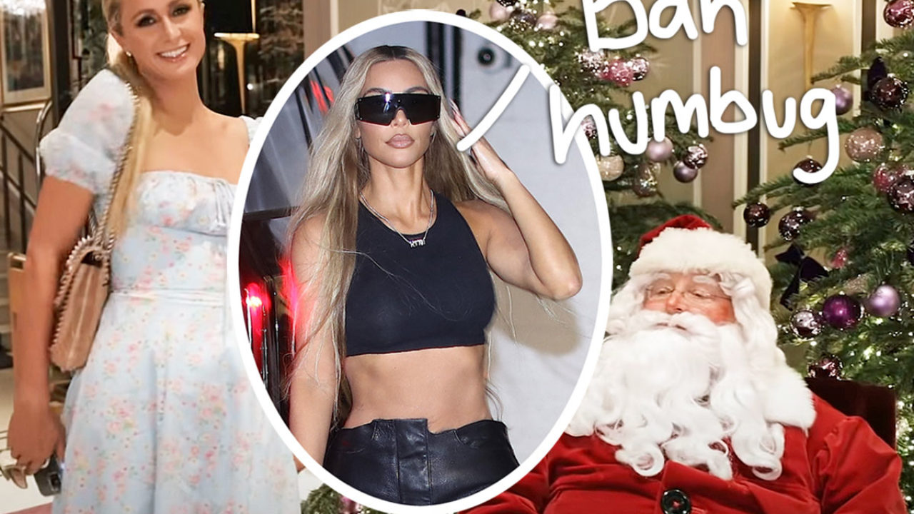 Kim Kardashian roasted for outfit at Paris Hilton's Christmas party