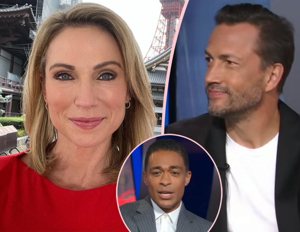 Amy Robach And Andrew Shue Are Trying To ‘be Amicable After Tj Holmes Affair Perez Hilton