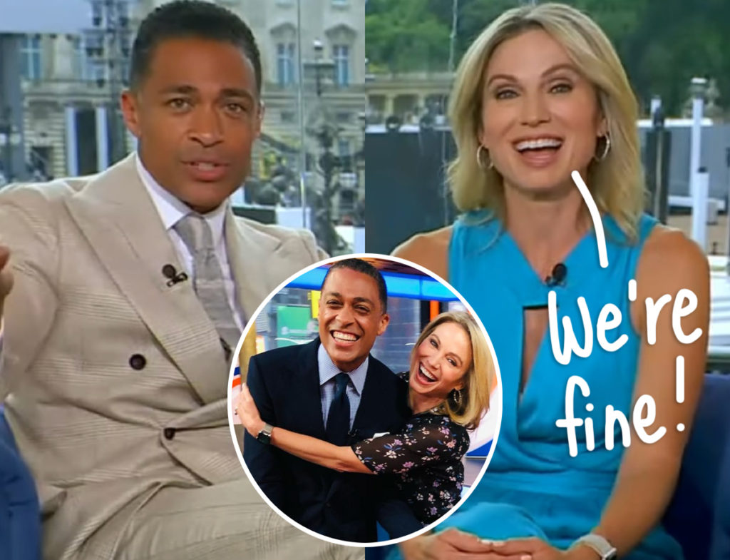 Amy Robach & T.J. Holmes Pack On The PDA After GMA Departure! - Perez ...