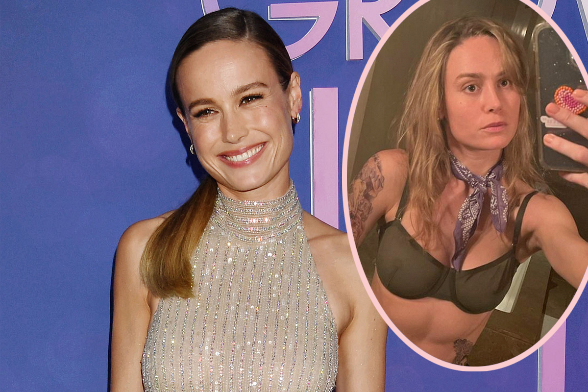 #Brie Larson Shocks (And Delights) Fans With Tons Of Tattoos In Shirtless Selfie!