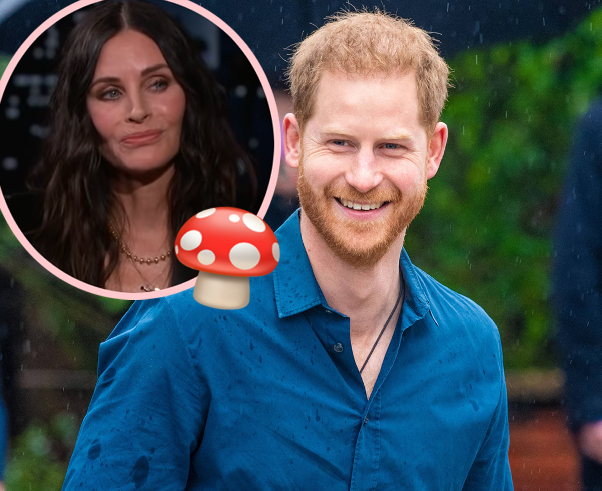 #Prince Harry Stayed At Celeb Crush Courteney Cox’s Home — And Did A Bunch Of Shrooms Instead Of Asking Her Out!