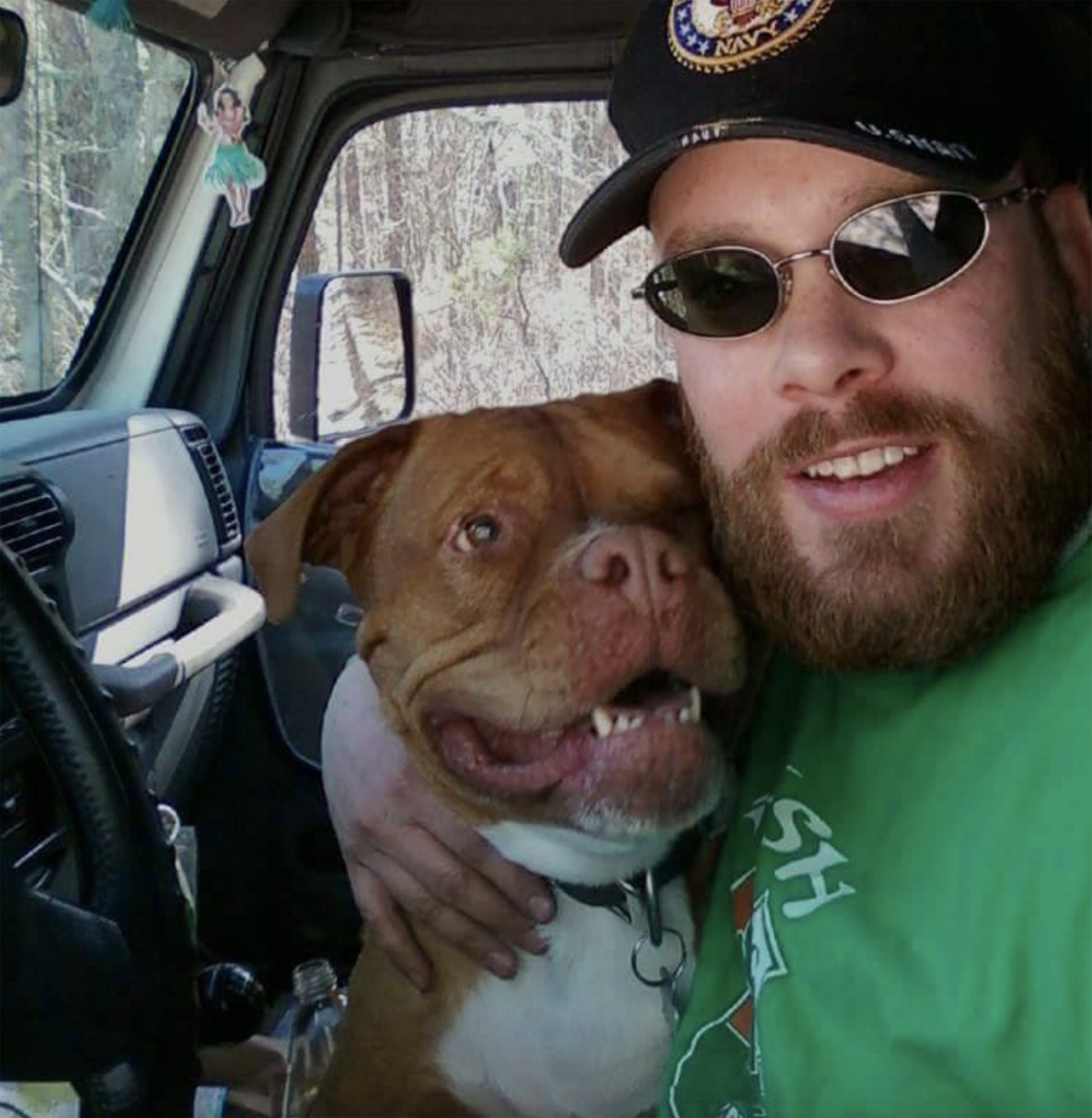 Rich Osthoff with his dog Sapphire