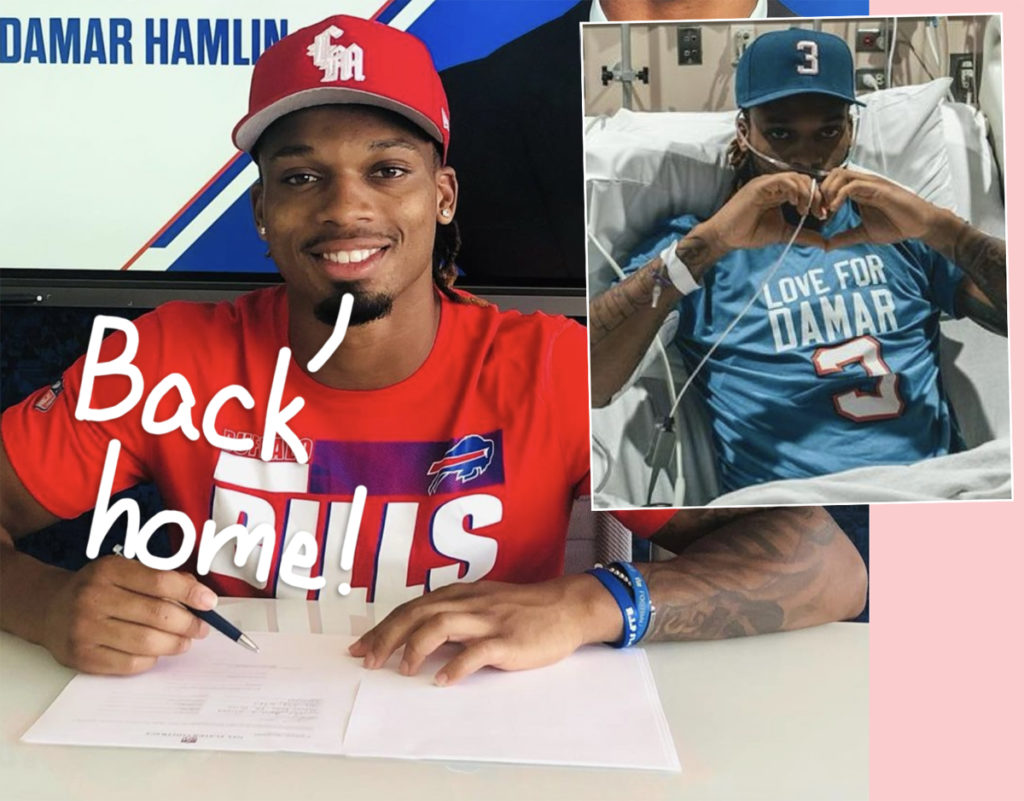 Damar Hamlin released from UC Medical Center, now home in Buffalo