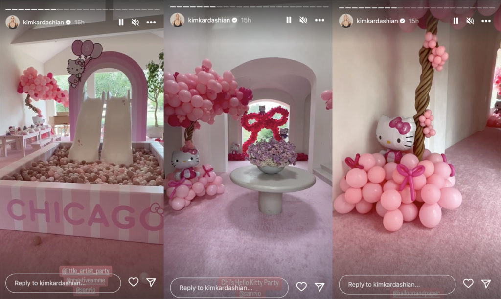 Kim Kardashian Celebrates 'Twin' Chicago West's 5th Birthday With Hello Kitty Theme -- And Without Kanye West!