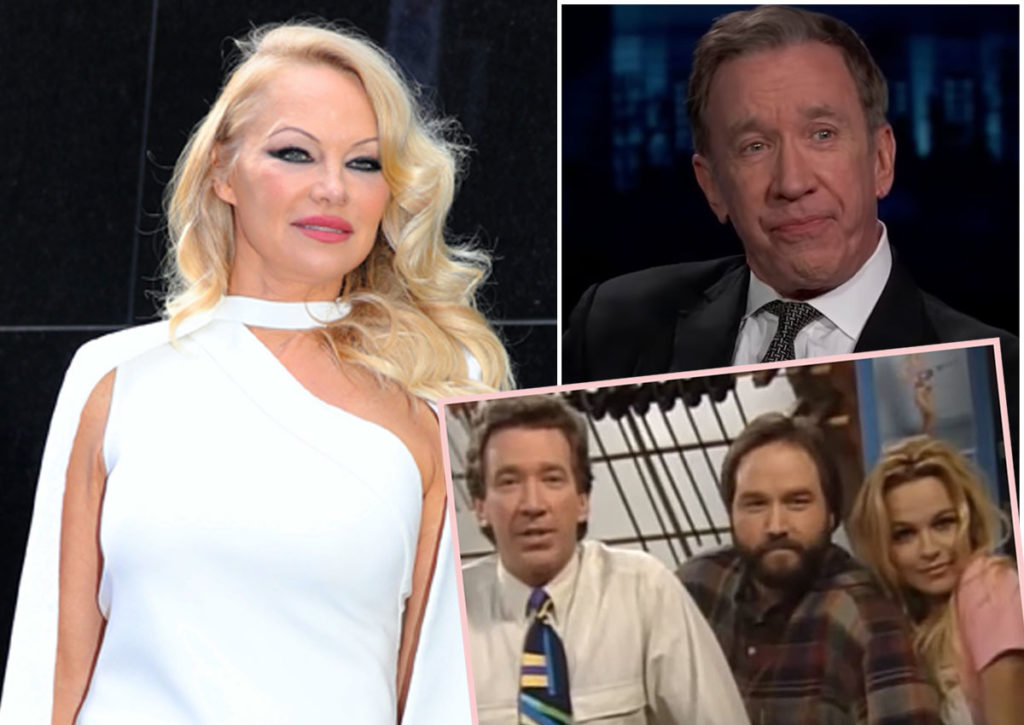 Pamela Anderson Defending Tim Allen After Claiming He Flashed Her Perez Hilton