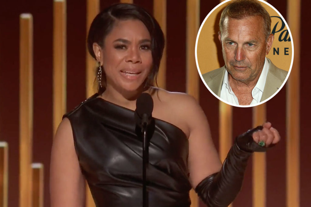Regina Hall Came For Kevin Costner After He Missed The Golden Globes Amid California Floods!