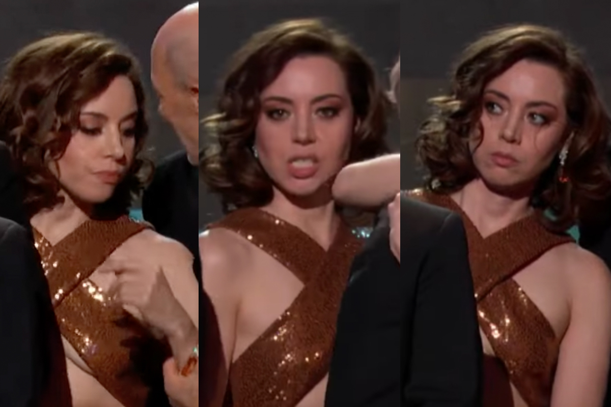 Aubrey Plaza's Viral Irritated Face At The SAG Awards Defined