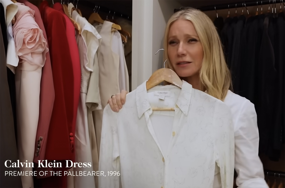 Gwyneth Paltrow shows off 90s dress