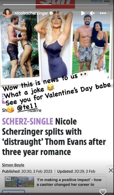 Nicole Scherzinger Had The Best Response To False Reports She & Thom Evans Broke Up! 