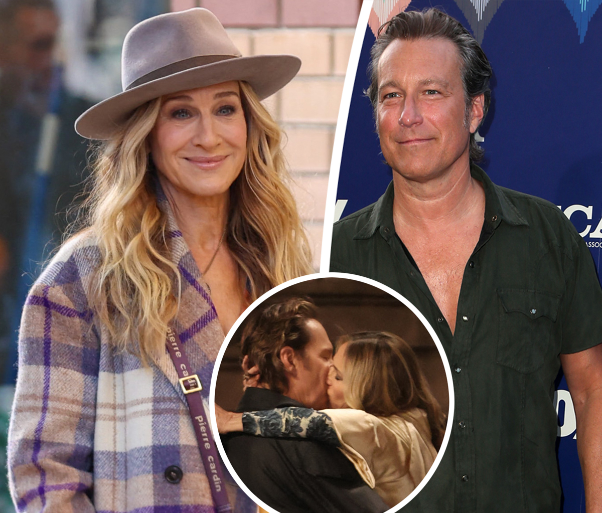 #Carrie & Aidan 4 Ever?? Sarah Jessica Parker & John Corbett Share Steamy Kiss While Filming And Just Like That!