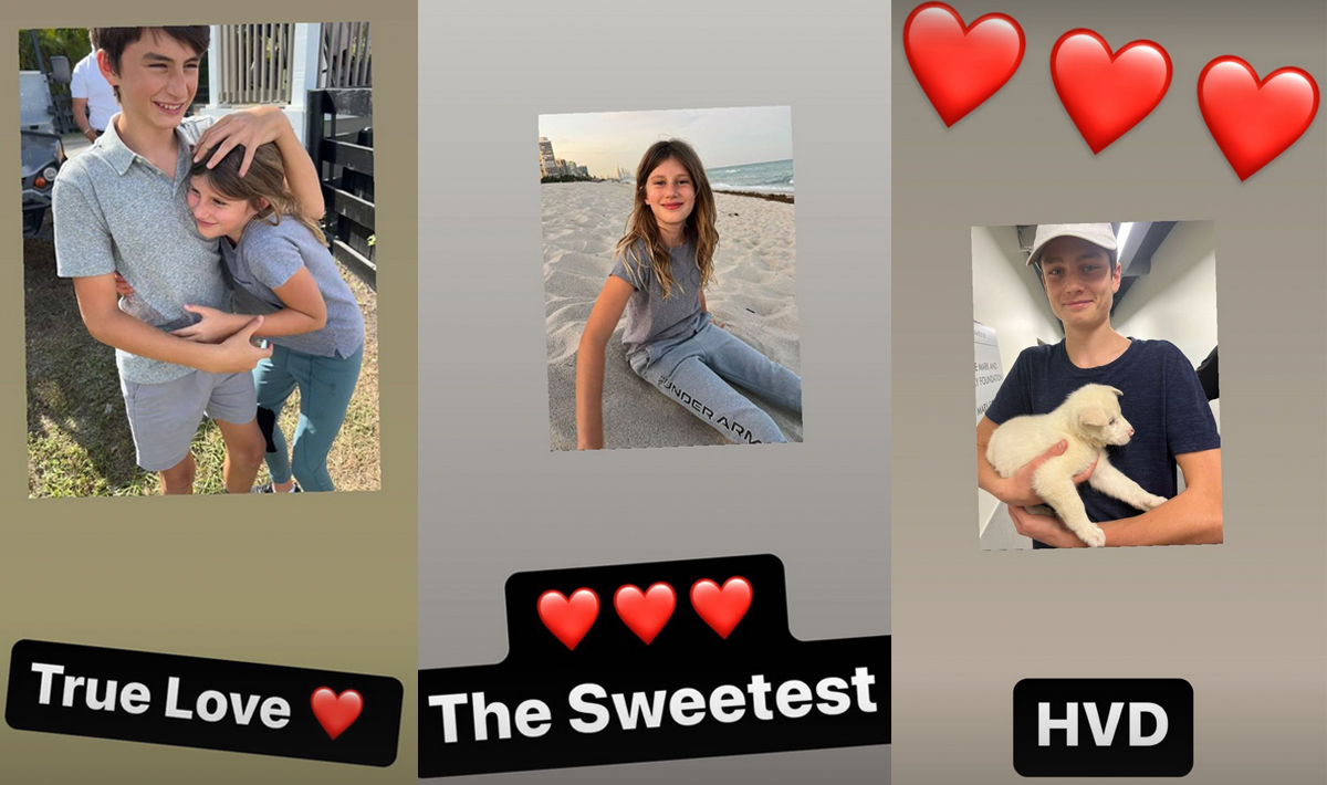 Tom Brady Kids Instagram Stories Valentines Day