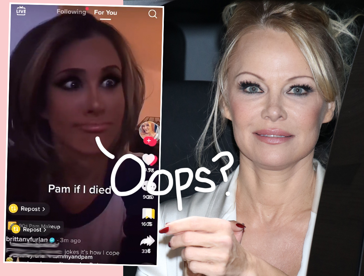 Brittany Furlan Called Out For Mocking Pamela Anderson After Quickly  Deleting Sketchy TikTok Amid Tommy Lee Drama! - Perez Hilton