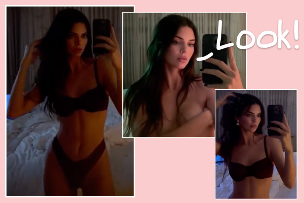 Kim Kardashian Praises Sister Kendall Jenner's Lingerie Selfie