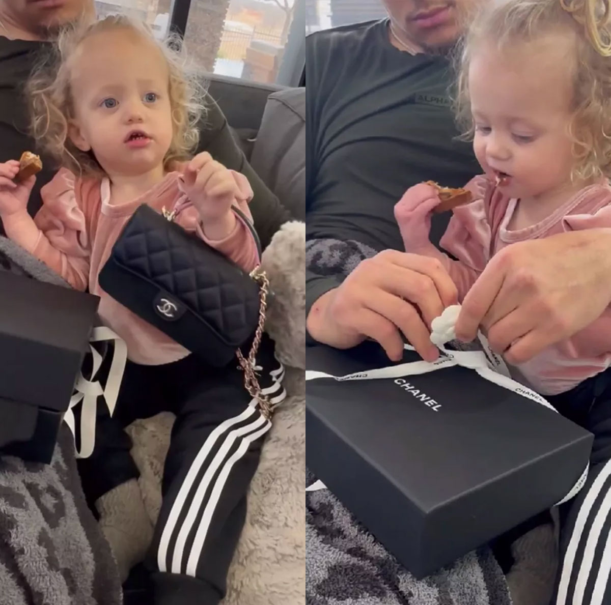 Patrick Mahomes & Wife Brittany Gift Daughter A Chanel Purse For He...