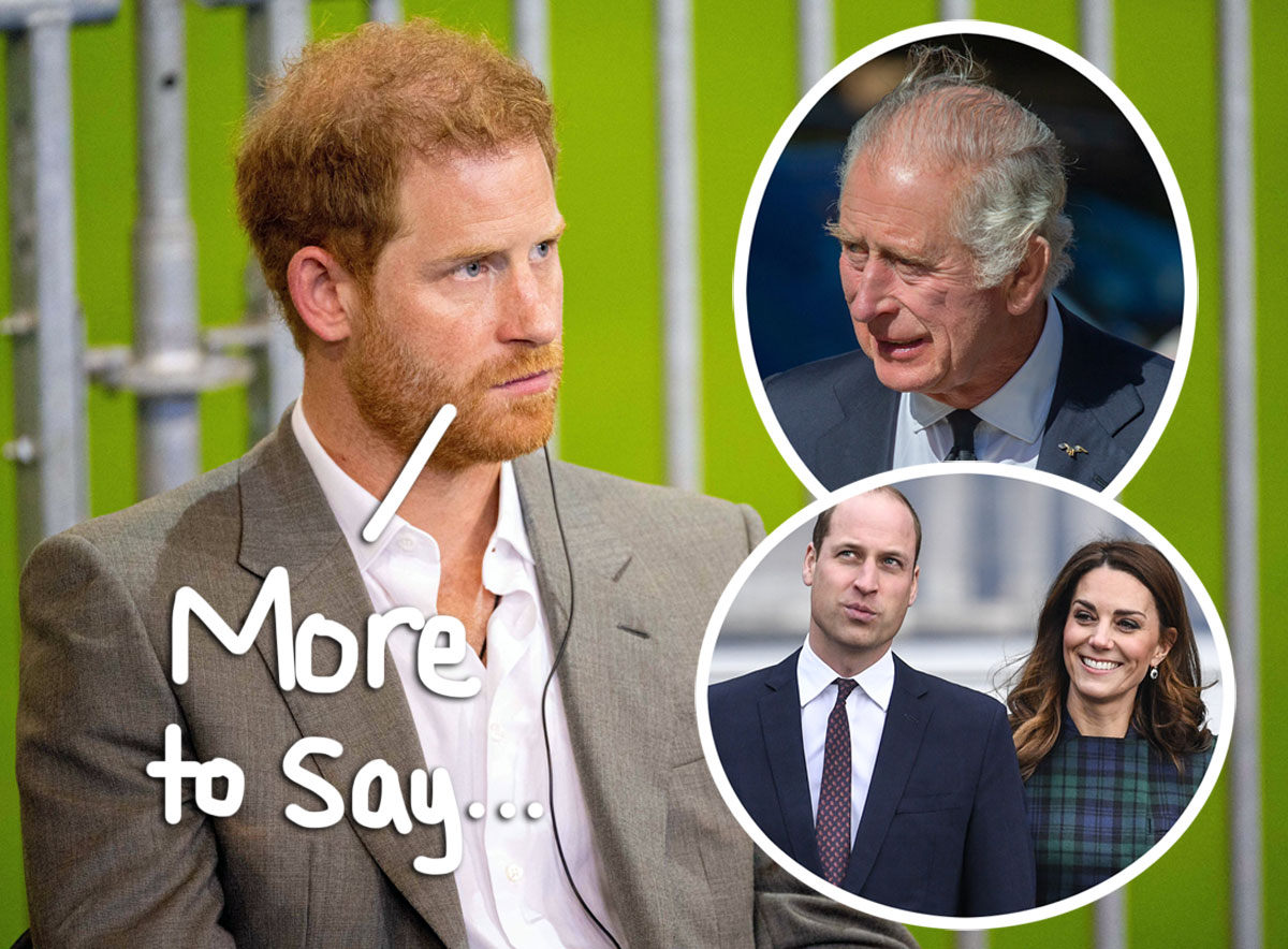 Prince Harry Could Spill MORE Royal Secrets In Additional Chapter Of Spare When Paperback Is Released! – Perez Hilton