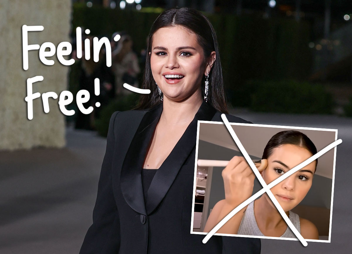 #Selena Gomez Shares TRULY Bare-Faced Selfies — Pimple & All!