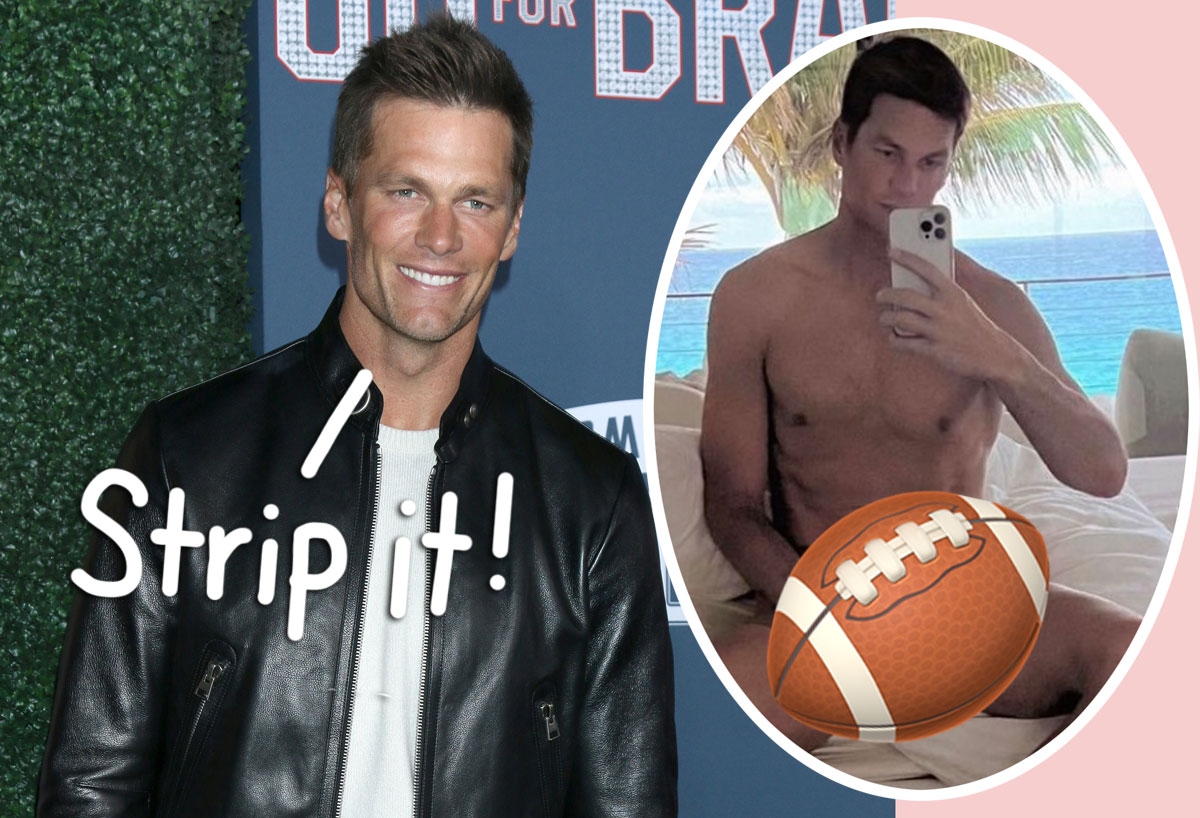 Tom Brady Poses in Just His Underwear as Part of a Bet