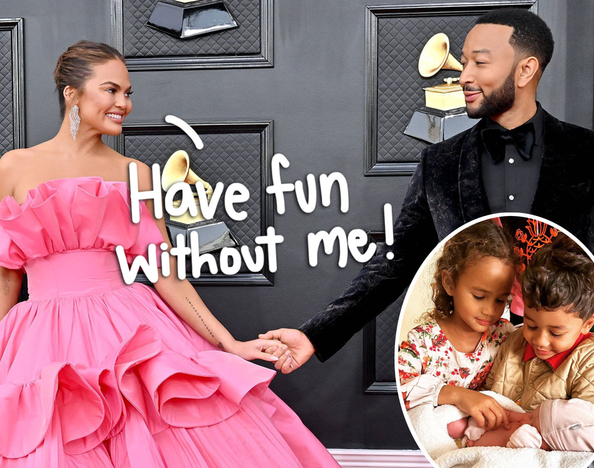 The Super Relatable Reason Chrissy Teigen Wasn T There For John Legend S Grammys Performance