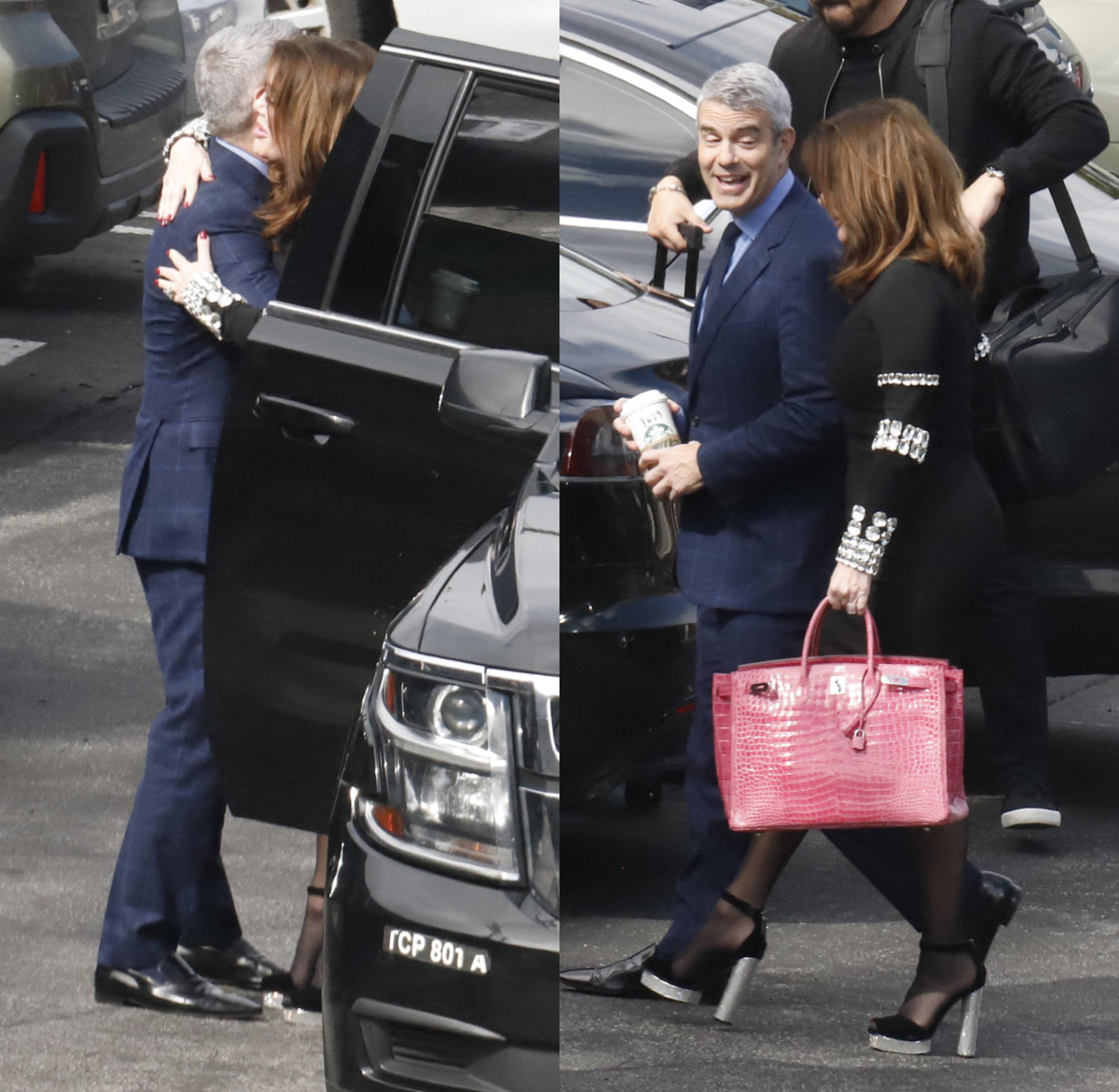 Andy Cohen and Lisa Vanderpump arrive at the VPR reunion