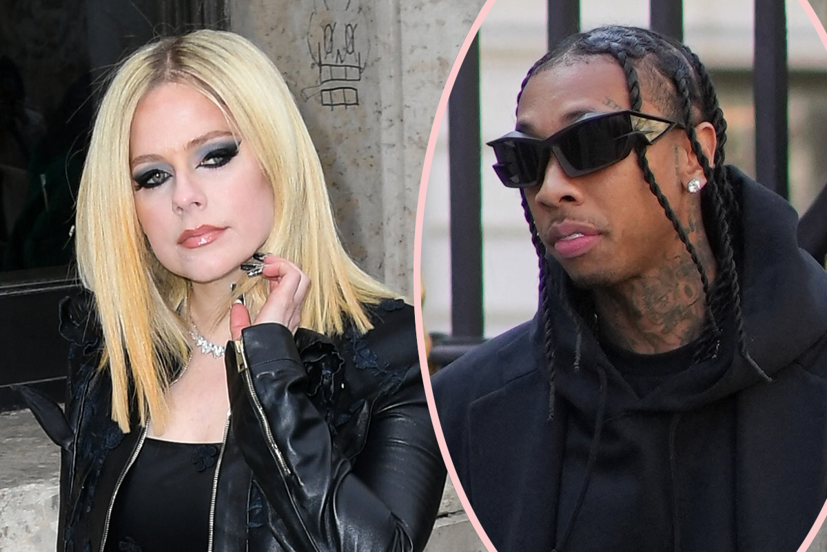 #Avril Lavigne & Tyga CONFIRM Romance With Steamy PDA At Party!