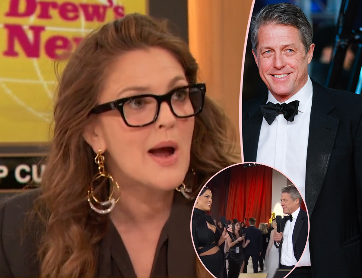 Drew Barrymore Defends Hugh Grant’s Rude Oscars Interview With Ashley
