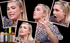 Poor Florence Pugh DESTROYED By Wings In Hot Ones Interview! - Perez Hilton