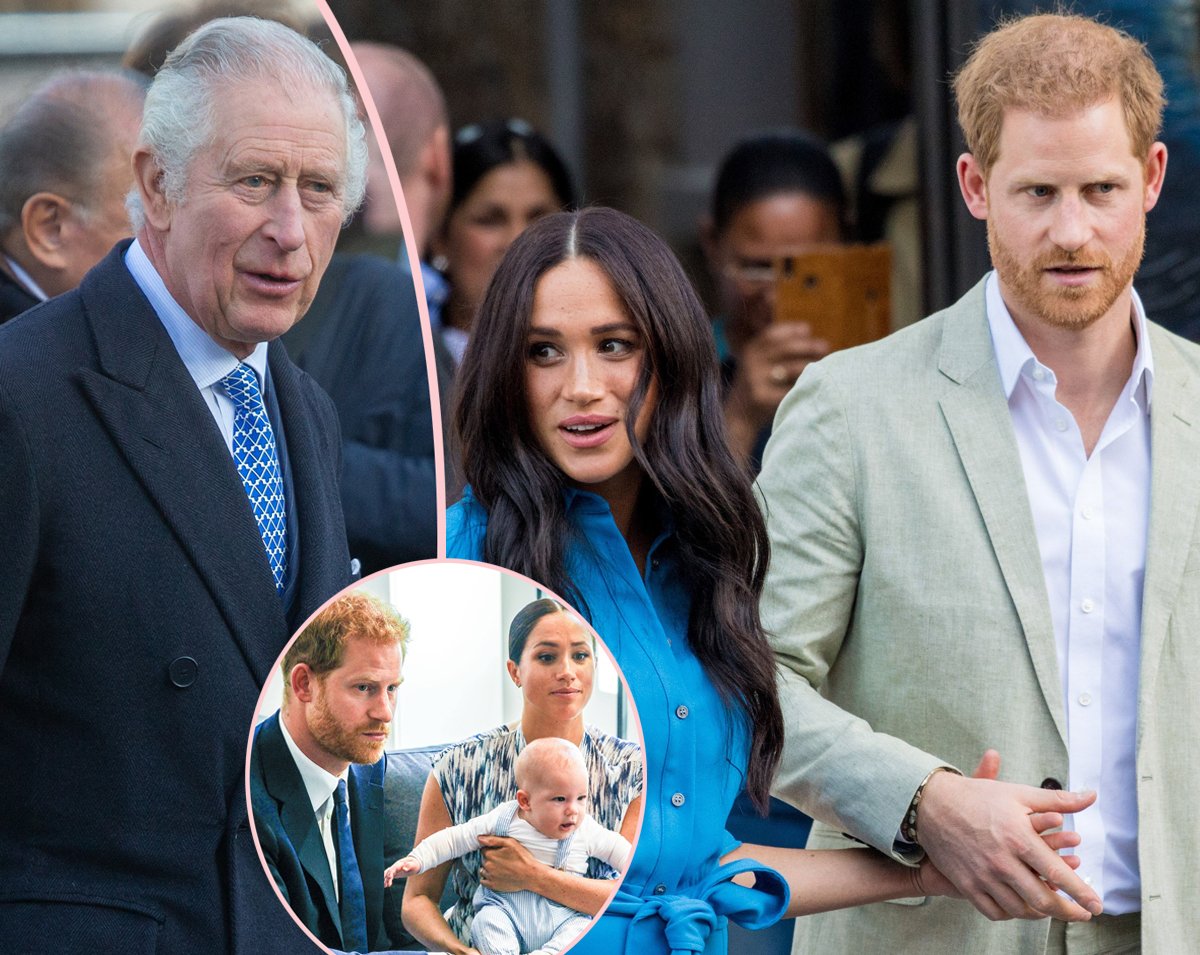 #Prince Harry & Meghan Markle’s Kids Reportedly Have Not Been Invited To King Charles’ Coronation!