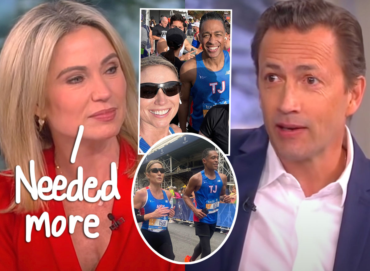 #Amy Robach & TJ Holmes’ Romance All Started Because Andrew Shue ‘Wasn’t Supporting Her’ Running Goals Enough?!