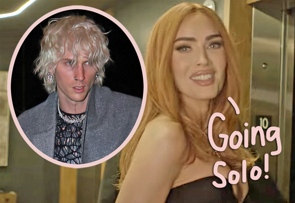 #Megan Fox Attends Vanity Fair Oscars Party ALONE & Without Her Engagement Ring Amid Machine Gun Kelly Relationship Issues