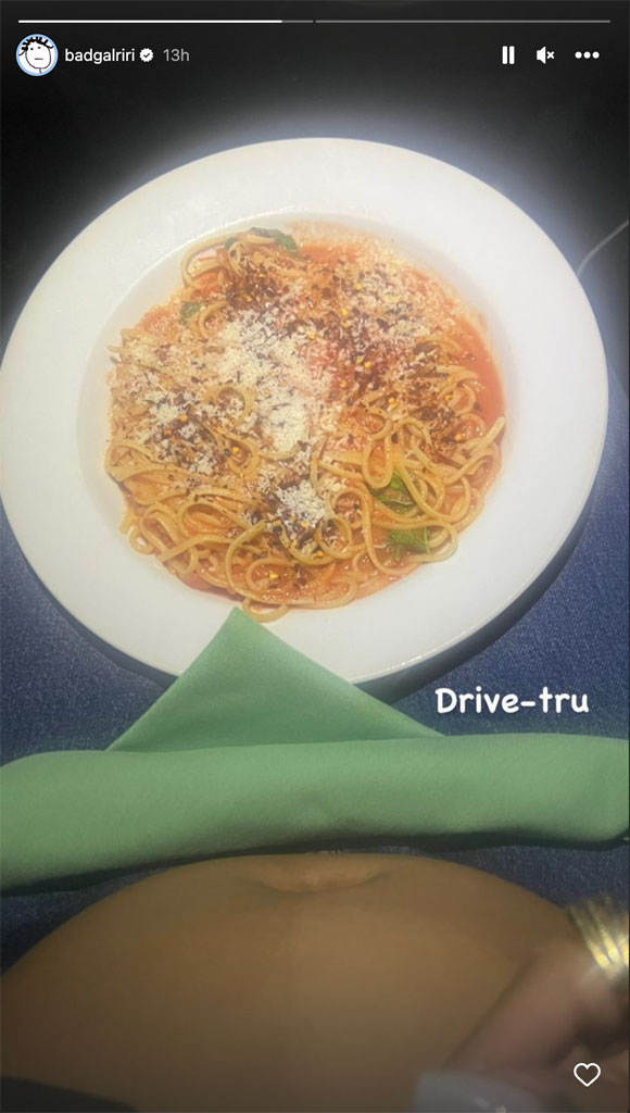 Rihanna 'Drive-Tru' Pasta