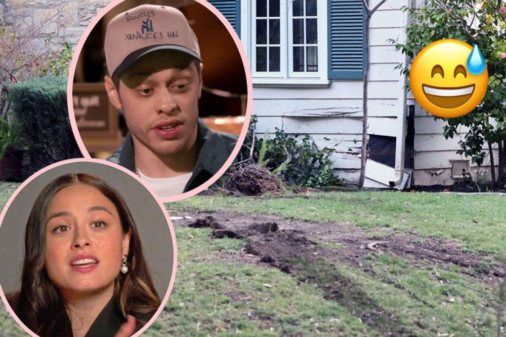 Pete Davidson, Chase Sui Wonders crash car into home