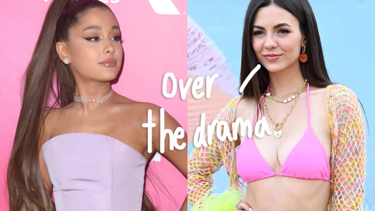 Ariana Grande Victorious Porn Lesbian - Victoria Justice Responds To Decade-Old Rumor Of Feud With Ariana Grande! -  Perez Hilton