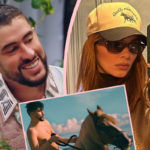 Kendall Jenner & Bad Bunny Spotted Sharing A Horse In Romantic New Pics! See HERE!