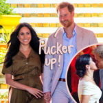 Prince Harry & Meghan Markle Share Adorbz Kiss Cam Moment At Lakers Game Ahead Of Coronation -- WATCH!