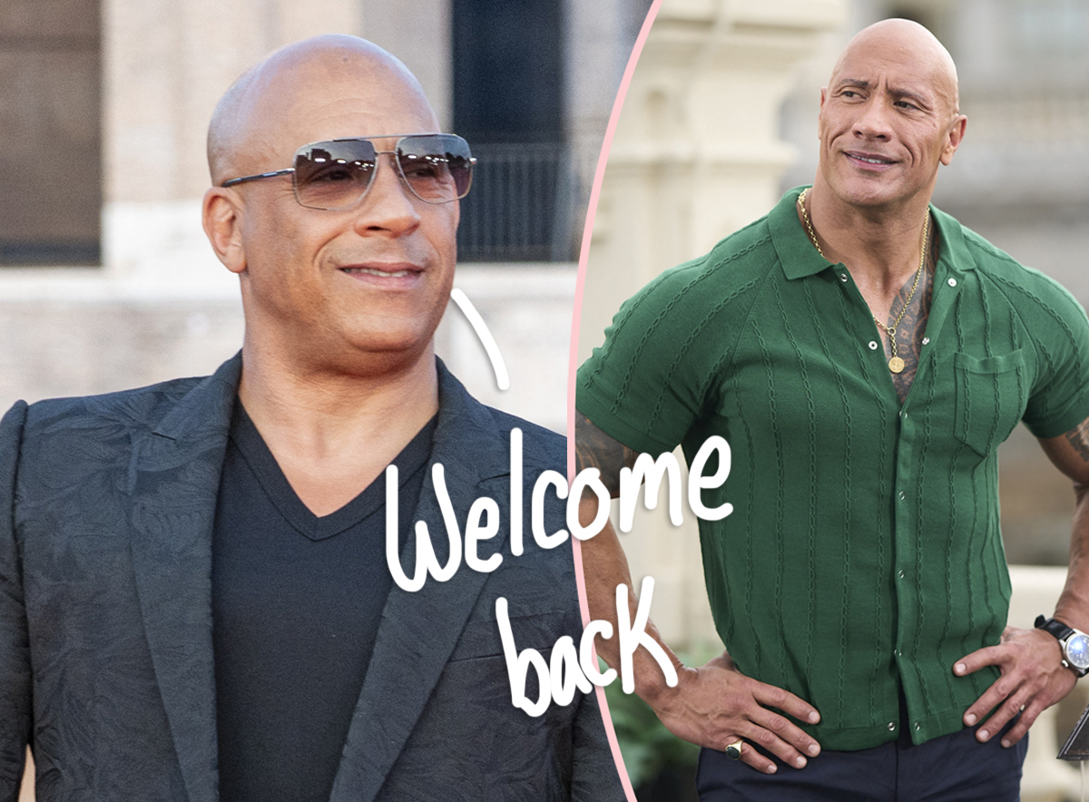 What?! Dwayne 'The Rock' Johnson Is In Fast X Despite Vowing To Never  Return To The Franchise Amid Vin Diesel Feud? - Perez Hilton