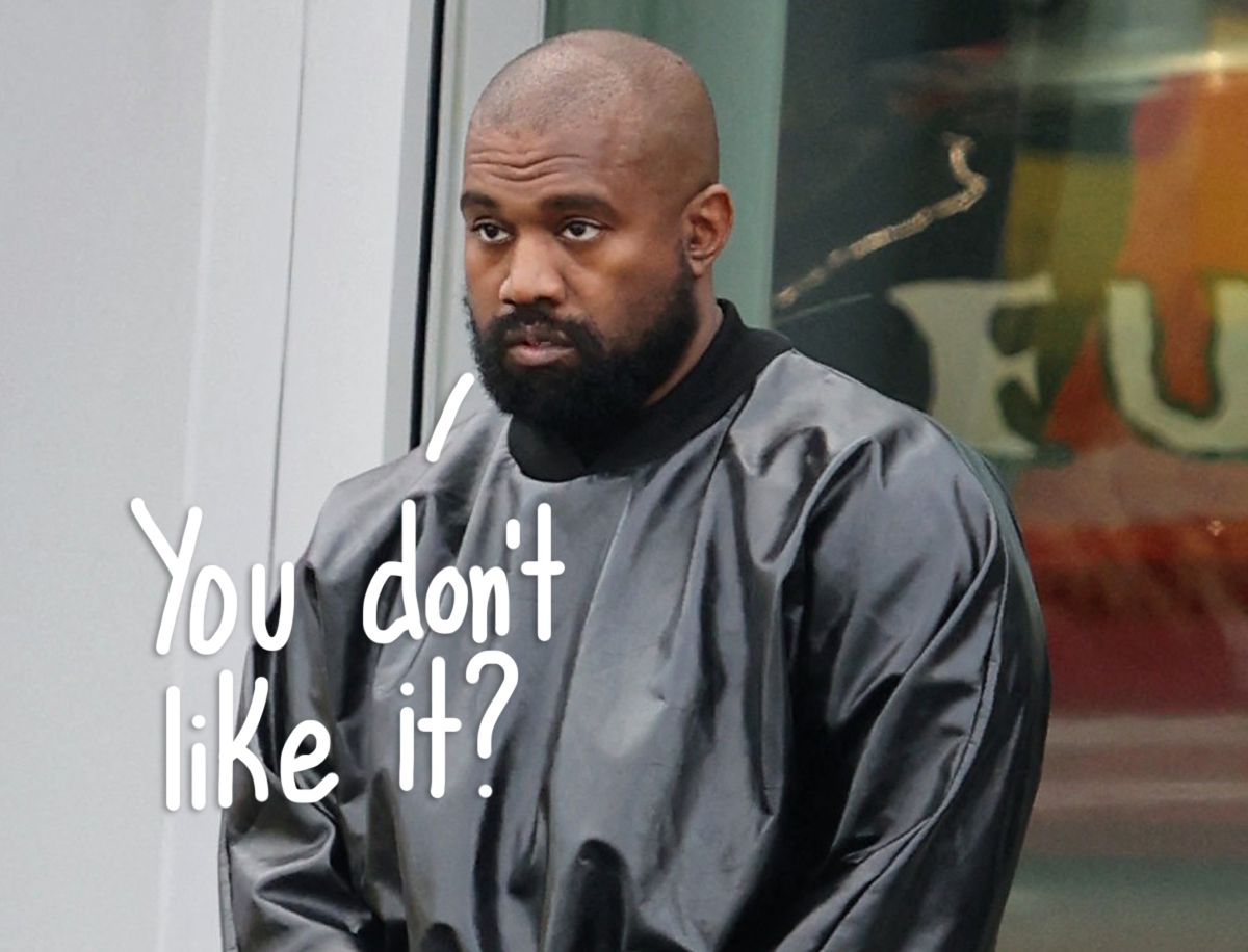 Kanye West Mocked For Wearing RIDICULOUS Shoulder Pad Outfit On Date! – Perez Hilton
