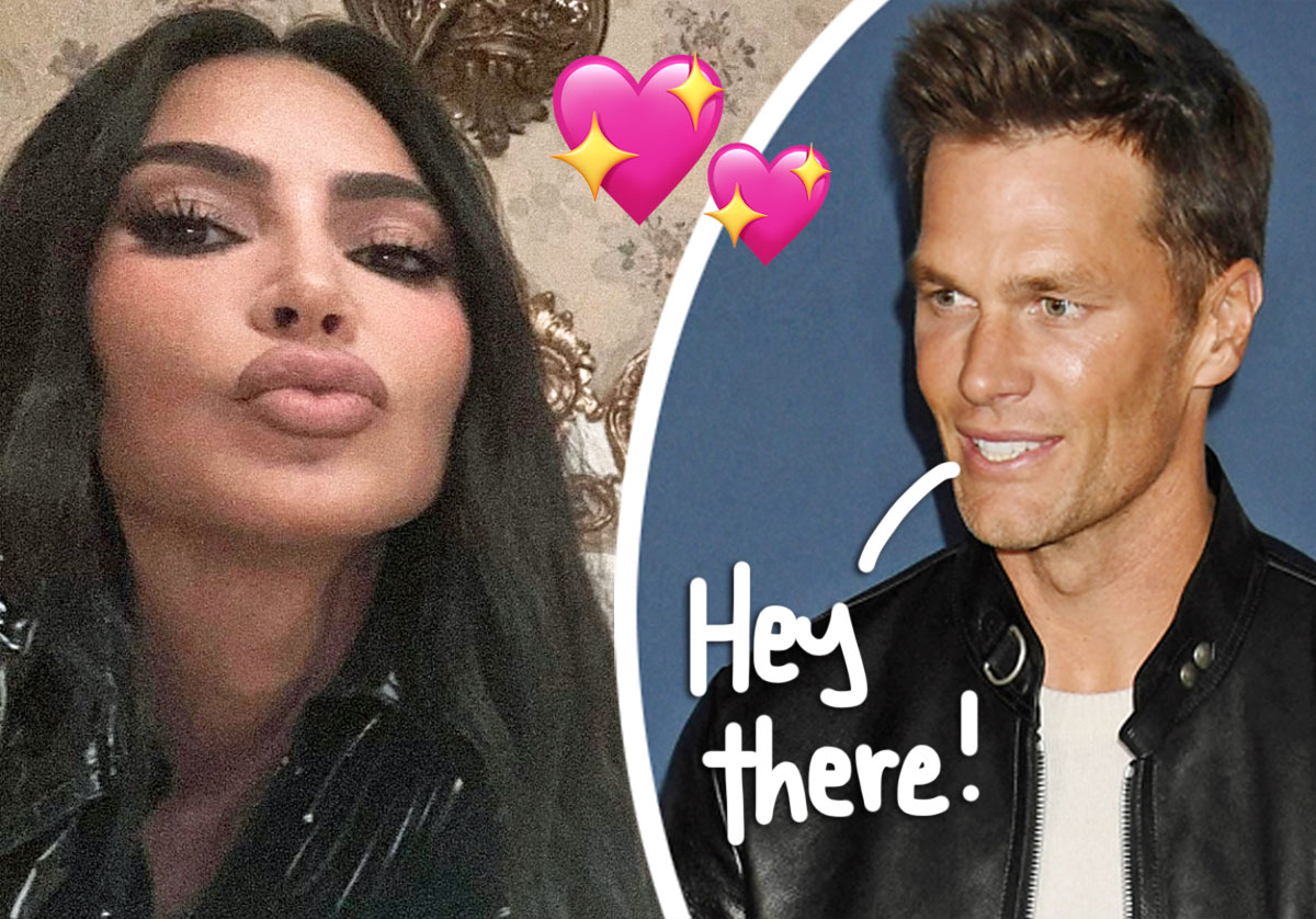 Kim Kardashian and Tom Brady fuel romance rumours with flirty multi-million  bidding war - Mirror Online