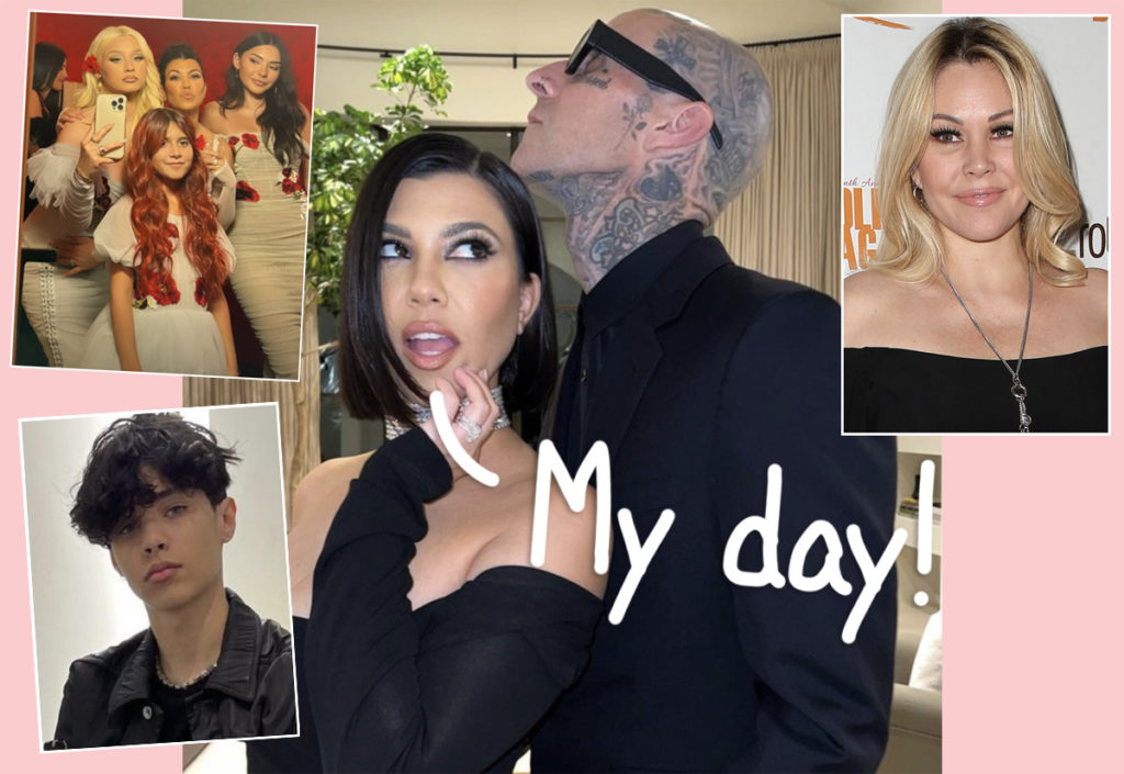 Travis Barker's Kids Shower Love On Both Kourtney Kardashian AND Shanna ...