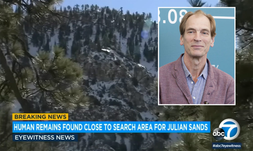 Human Remains Discovered Near California Mountain Area Where Actor Julian Sands Disappeared 5 Months Ago