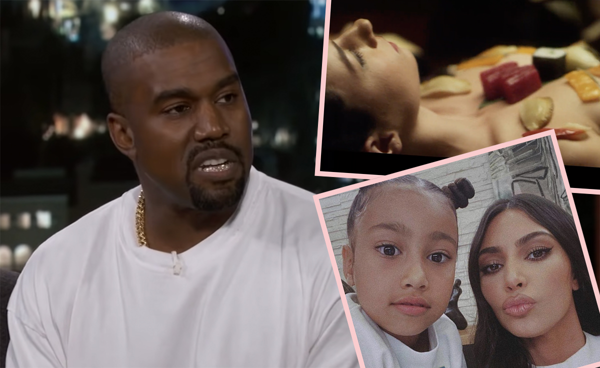 Kanye West Roasted For Serving Sushi On Naked Women With Year Old Babe North Present
