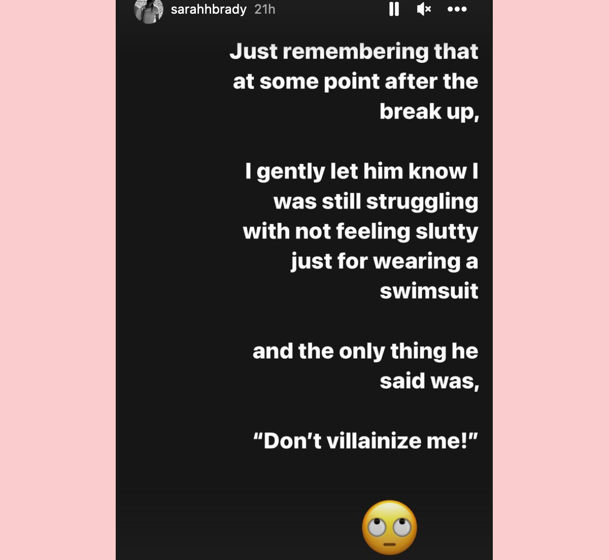 Sarah Brady talks Jonah Hill breakup on Instagram Story