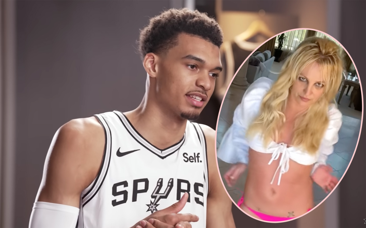 Britney Spears Backhanded By Nba Security Guard After Getting Too Close To Rookie Star Victor